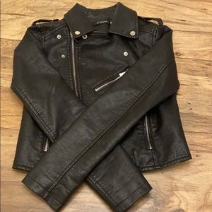Fake Leather Jacket